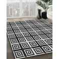 thumbnail image 3 of Ahgly Company Machine Washable Indoor Square Transitional Charcoal Black Area Rugs, 8' Square, 3 of 7
