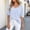 White, variant on Lunaseek Plus Size Tops for Women Short Sleeve V-Neck Ladies Tshirts Oversized Solid Tops Clothes under $5.00