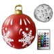 thumbnail image 3 of Bola de atmósfera gigante de 60 cm, adorno colgante de PVC brillante para árbol de Navidad con luz, impermeable, para decoración de hogar, jardín, fiesta de Año Nuevo, 3 of 5