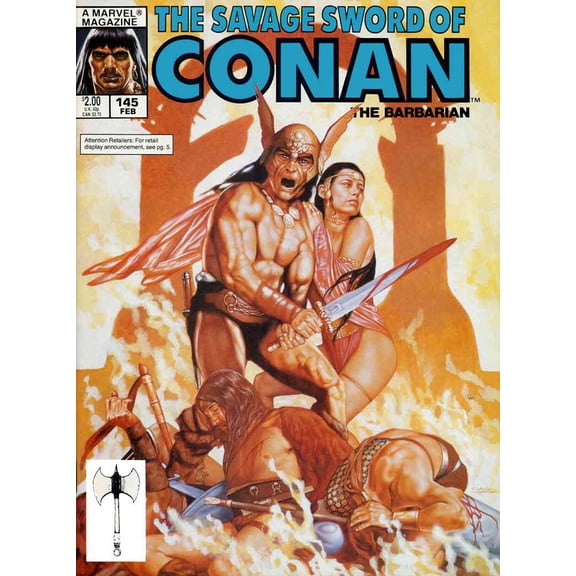Savage Sword of Conan #145 VF ; Marvel Comic Book