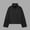 Black, variant on XPMWRP Women's Cropped Stand Collar Wool Blend Coat Asymmetric Button Casual Fall Short Outer Jacket Red S