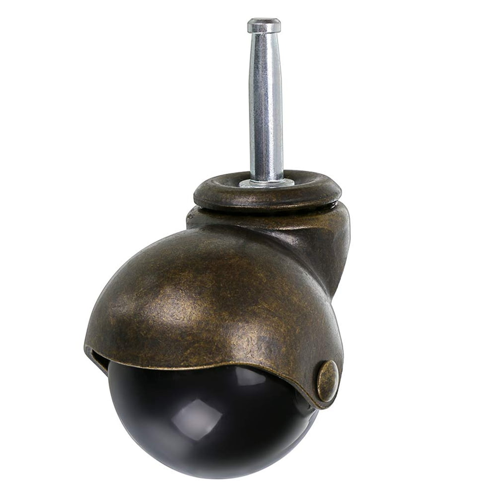 8 Pack 2 Inch Ball Caster Stem Caster Wheel with Sockets,Vintage Antique Swivel Caster for Furniture,Sofa,Chair,Cabinet