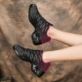 thumbnail image 6 of Women's Jazz Shoes Lace-up Sneakers - Breathable Air Cushion Lady Split Sole Athletic Walking Dance Shoes Platform, 6 of 7