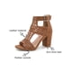 thumbnail image 5 of Sandalias de boca de pez hueca con tacones altos gruesos para mujer Wmkox8yii hfjk3420, 5 of 8
