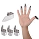 thumbnail image 1 of Paleta de guitarra, juego de dedos de Metal plateado, paleta 1 juego de pulgar, juego de 3 dedos índice, accesorios para instrumentos, 1 of 5