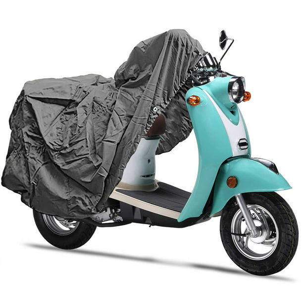 Superior Travel Dust Motorcycle Scooter Moped Cover: Fits Up To Length 80" All Scooter Compatible with Yamaha Honda Suzuki Kawasaki Ducati BMW Triumph Buell Motorcycle Covers -