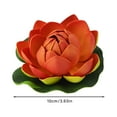 thumbnail image 3 of Flores artificiales para decoración de nenúfares, dosel, estanques, estanques de peces, accesorios flotantes, salas de estar, peceras, hojas de poliuretano, flores., 3 of 6