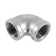 thumbnail image 2 of 1/2" Elbow Pipe Connector 90 Degree Angled Stainless Steel Female Threaded DN15, 2 of 4