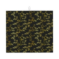 Easygdp Bamboo Microfiber Dish Drying Mat for Kitchen Counter,Heat Resistant Drainer Mats with Non-slip Backed,Super absorbent