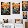 thumbnail image 4 of Designart "Neon Glow Maple I" Tree Maple Floater Framed Wall Art Living Room, 4 of 5