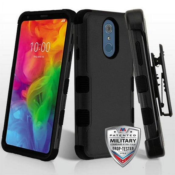 Mybat Holster TUFF Defender Dual Layer For LG Q7, Q7 Plus, LM-Q610 Black