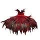 thumbnail image 5 of Pañuelo de plumas góticas para el hombro, accesorio para fotos, amuleto para cosplay, cómodo y con cinta rojo, 5 of 9