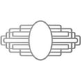 thumbnail image 4 of 18"W x 9"H x 8 1/2"IH x 5"IW x 1/2"P Elizabeth Architectural Grade PVC Pierced Ceiling Medallion, Antiqued Brass, 4 of 10