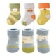 thumbnail image 1 of Laklulu Calcetines de algodón para bebé, calcetines de invierno cálidos y gruesos antideslizantes para niños pequeños y niñas, calcetines lindos con flores y animales para bebé, 6 pares, 1 of 6