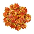 thumbnail image 2 of Halloween Maple Leaf Garlands Rattan Decor Hanging Wall, Realistic Waterproof Artificial Garland for Home Halloween Thanksgiving Indoor and Outdoor Use 78.74x6.29x0.11Inch Orange, 2 of 9