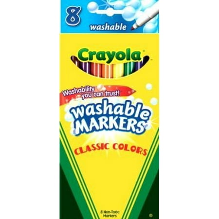 crayola markers washable classic count fine point pack colors