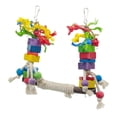 thumbnail image 1 of 1 Piezas Pájaro Jaula Jaula de Juguete Colgante Masticar Escalada Columpio Pájaro Jugar Juguetes Yinane Juguetes para masticar pájaros loros, 1 of 8