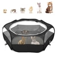 thumbnail image 1 of Corralito Pawaboo para Animales Pequeños, Jaula Impermeable y Tienda Negra, 1 of 8