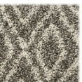 thumbnail image 5 of SAFAVIEH Hudson Augustine Geometric Shag Area Rug, Grey/Ivory, 2' x 3', 5 of 7