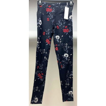 Calvin Klein Womens Printed Metallic-Stripe High-Waist Leggings;XS