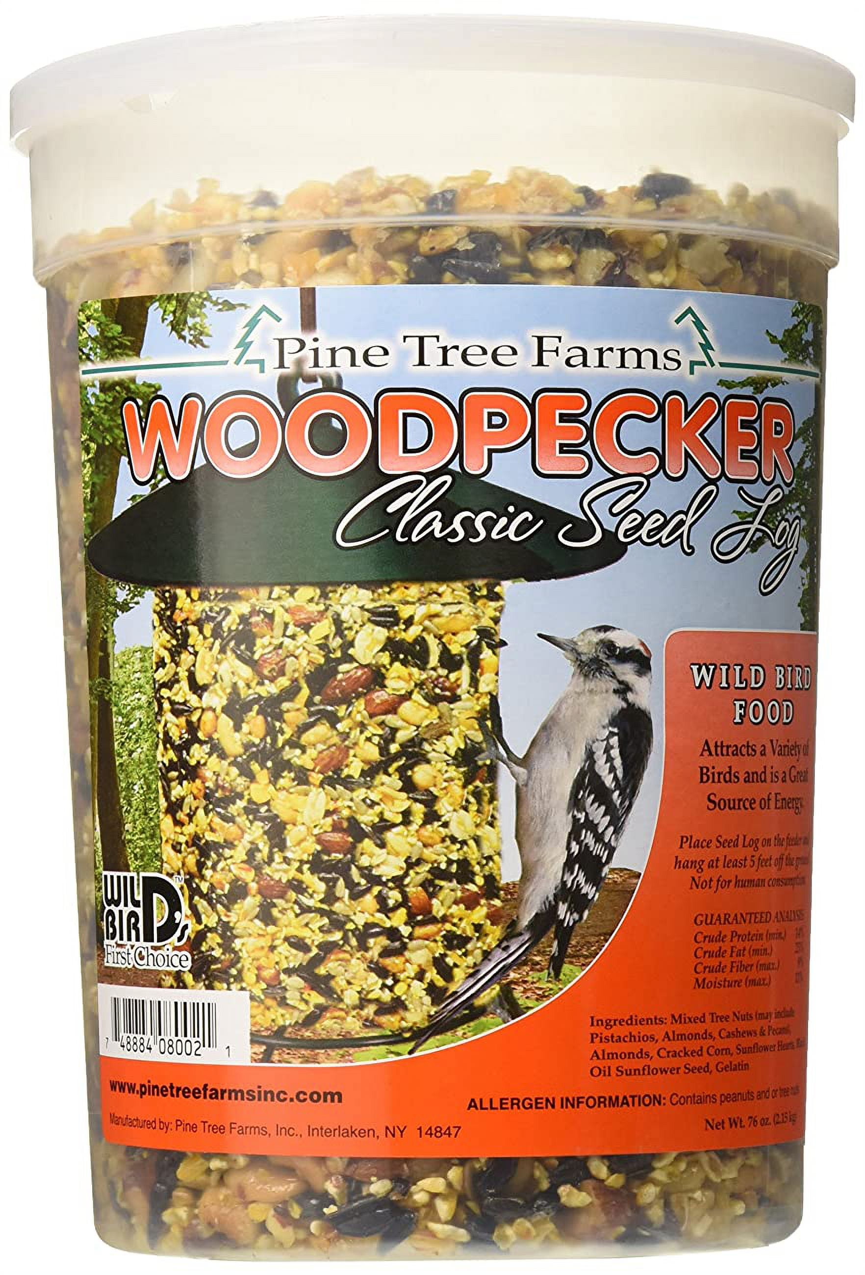 Pine Tree Farms Woodpecker Classic Seed Log