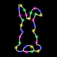 thumbnail image 3 of Easter Bunny LED Window Light Set - Battery Operated with Timer, Festive Hanging LED Lights, Easter Home Window & Wall Decoration Ornament, 3 of 5