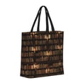 thumbnail image 2 of Sigee Bookshelves Print Large Capacity Zippered Tote Bag - Durable, Stylish and Versatile for Everyday Use, 2 of 9