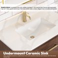 thumbnail image 5 of Vinnova Cristo 36" Wood Single Bath Vanity with Mirror in Aged Dark Brown, 5 of 15