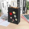 thumbnail image 2 of 25 Kraft Bag, Paper Bag, Gift Bag, Kraft Bag 21 * 11 * 27 Cm, Gift Pouch, Black, 2 of 4