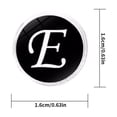 thumbnail image 3 of VONKY 1 Pair Men's Letter Cufflink Wedding Formal Initial Alphabet Stainless Steel Cufflink, Letter E, 3 of 8