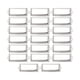 thumbnail image 2 of Portaetiquetas de 20 piezas, etiqueta , marco , soporte de de nombre, Hardware con tornillos para cajón, caja, oficina, hogar, Argén Macarena Portaetiquetas, 2 of 8