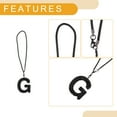 thumbnail image 4 of Unique Bargains 1 Pcs Metal/Rhinestones with Diamonds Car Rear View Mirror Pendant Accessories Car Hanging Ornament Black G, 4 of 6