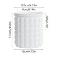 thumbnail image 3 of chaungfeng Selfs Watering Flower Pots for Small Potted Plants for Hydroponics, Home Desktop Plastic Pots Thickened All-Season Container (White), 3 of 6