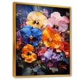 thumbnail image 2 of Designart "Urban Oasis With Tropical Colored Pansies II" Pansies Floater Framed Wall Decor, 2 of 5