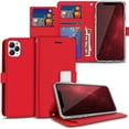 thumbnail image 2 of Xpression Phone Case For Motorola Moto G 5G 2026 / Moto G Play 2026 PU leather Wallet 6 Card Slots folio with Wrist Strap & Kickstand Pouch Flip Shockproof Cover, Red, 2 of 7