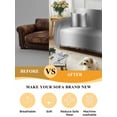 thumbnail image 5 of Dark Gray Couch Cover Sofa Covers 3 Cushion Sectional Couch, Gradient White Abstract Minimalist Stripe Washable Sofa Covers Slipcover Sectional Sofa Cover, Furniture Protector 71"x150", 5 of 9