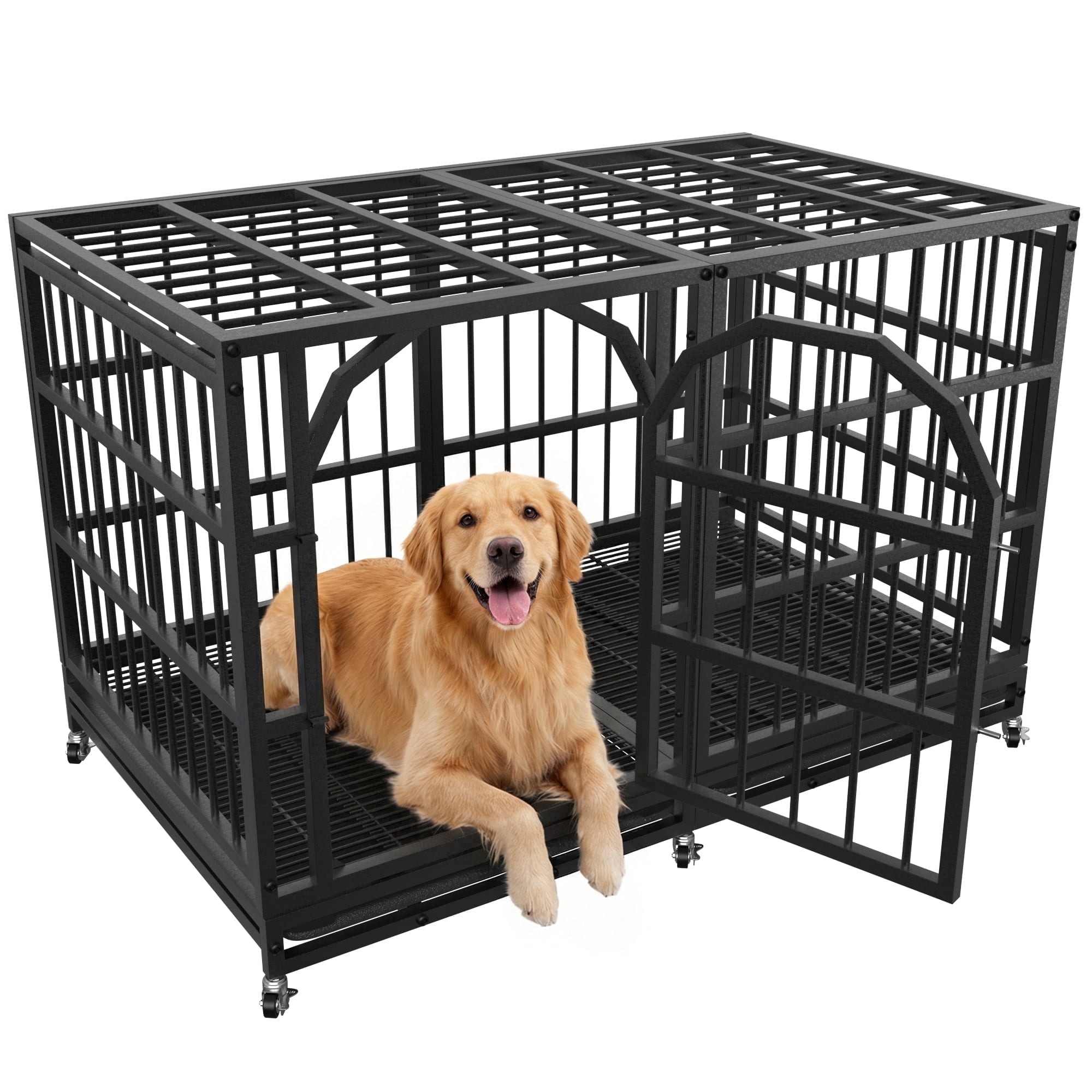 Precision Pet 3 Door Great Crate with Lock System and Quiet Links