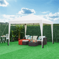 thumbnail image 2 of Renwick 10x10 ft Pop Up Canopy Tent with 4 Sidewalls, White, 2 of 10