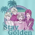 thumbnail image 2 of Junior's The Golden Girls Tropical Stay Golden Cartoon  Racerback Tank Top, 2 of 4