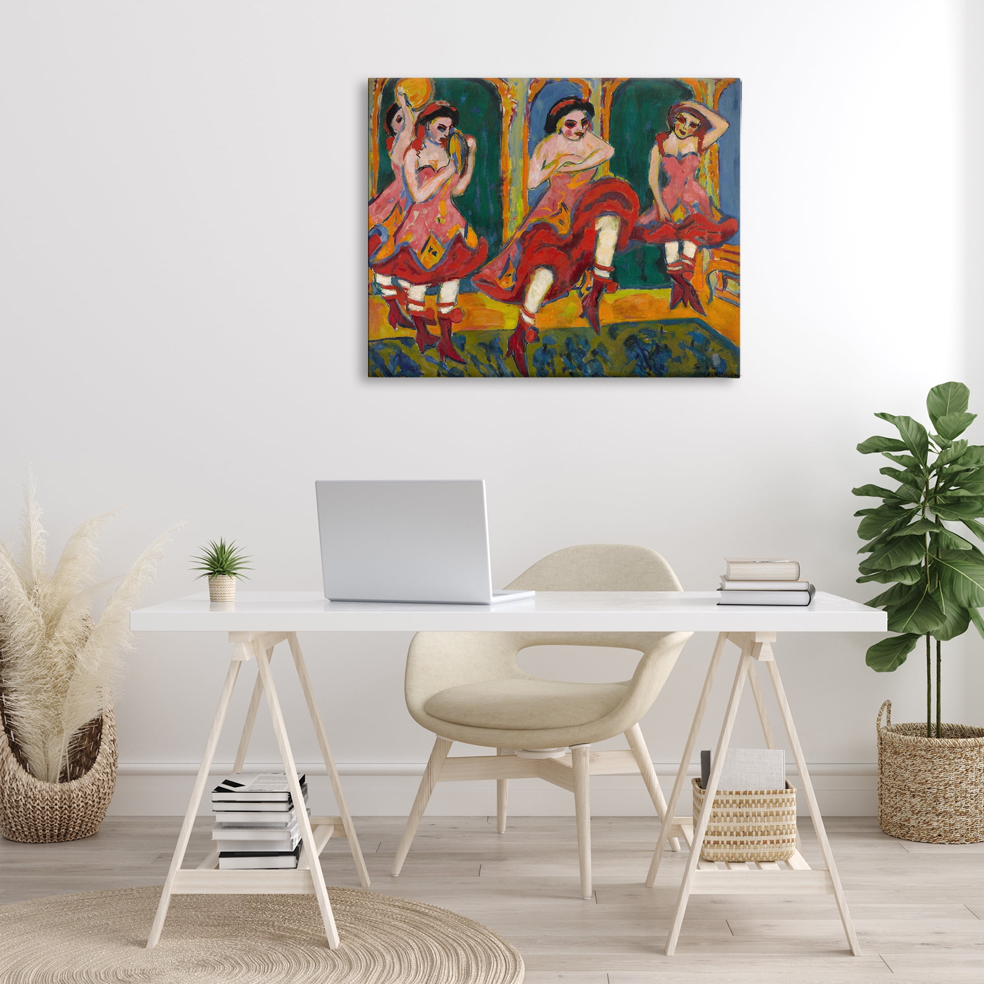 Stupell Industries Classic Czardas Dancers People Painting Wrapped Canvas Art Print Wall Art, 40 x 30