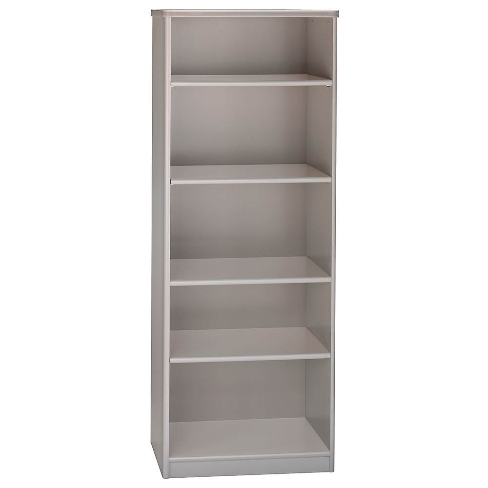 Five Shelf Bookcase in Pewter - Series A