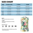thumbnail image 6 of Gaeub Tropical Flowers Men's Sleeveless Muscle Shirts Workout Tank Tops, Odor Protection and Comfortable - X-Large, 6 of 8