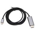 thumbnail image 1 of Adaptador de interfaz multimedia tipo C a HD 1080P 4K 60Hz Cable de interfaz multimedia USB C 3.1 a HD de 6,6 pies, 1 of 12