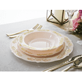 thumbnail image 3 of " OCCASIONS " 40 Pieces Plates Pack, Vintage Party, Disposable Wedding Party Plastic Bowls (10 oz Soup Bowl, Portofino in Light Pink & Gold), 3 of 6