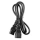 thumbnail image 1 of Cable de Extensión de Alimentación jinwen IEC C13 a C14 Para UPS PC de Escritorio, 1 of 8