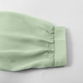 thumbnail image 6 of ManxiVoo Womens Chiffon Lightweight Long Sleeve Shirt Loose Fit Cover Up for Sun Protection and Casual XL Size Green, 6 of 7