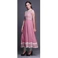 thumbnail image 3 of Bimba Light Pink2 Damask Indian Kurtis For Women Solid Readymade Anarkali Dress Printed Indian Kurti Medium, 3 of 6