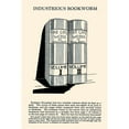 thumbnail image 3 of Retromagic 13x18 Black Modern Framed Museum Art Print Titled - Industrious Bookworm, 3 of 5
