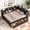 Espresso, variant on Mirightone Twin Daybed with Storage Bookcase and Drawers, Wood Corner Bed with Charging Station, Twin Size Bed Frame Espresso.