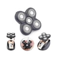 thumbnail image 2 of 2025 4 Pcs Tête de Rasoir compatible Rasoir Électrique 5 Coupeurs Tête Flottante Étanche Acier Inoxydable Cadeau, 2 of 5